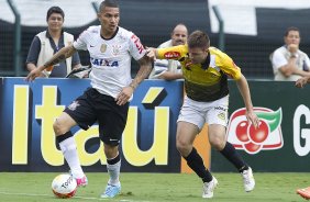 Durante a partida entre Corinthians x So Bernardo realizada esta tarde no estdio do Pacaembu, jogo vlido pela 17 rodada do Campeonato Paulista de 2013