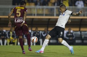 Durante a partida entre Corinthians/Brasil x San Jos/Bolivia, realizada esta noite no estdio do Pacaembu, jogo da volta da fase de classificao da Copa Libertadores de Amrica 2013