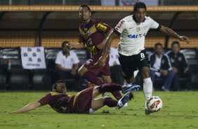 Durante a partida entre Corinthians/Brasil x San Jos/Bolivia, realizada esta noite no estdio do Pacaembu, jogo da volta da fase de classificao da Copa Libertadores de Amrica 2013