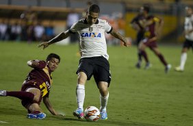 Durante a partida entre Corinthians/Brasil x San Jos/Bolivia, realizada esta noite no estdio do Pacaembu, jogo da volta da fase de classificao da Copa Libertadores de Amrica 2013