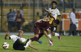 Durante a partida entre Corinthians/Brasil x San Jos/Bolivia, realizada esta noite no estdio do Pacaembu, jogo da volta da fase de classificao da Copa Libertadores de Amrica 2013