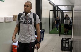 Nos vestiários antes da partida entre Corinthians/Brasil x San José/Bolivia, realizada esta noite no estádio do Pacaembu, jogo da volta da fase de classificação da Copa Libertadores de América 2013