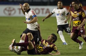 Durante a partida entre Corinthians/Brasil x San Jos/Bolivia, realizada esta noite no estdio do Pacaembu, jogo da volta da fase de classificao da Copa Libertadores de Amrica 2013