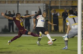 Durante a partida entre Corinthians/Brasil x San Jos/Bolivia, realizada esta noite no estdio do Pacaembu, jogo da volta da fase de classificao da Copa Libertadores de Amrica 2013