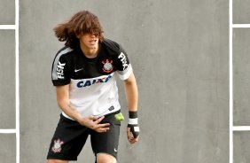 O goleiro Cassio do Corinthians durante treino realizado no CT Joaquim Grava 12/04/2013