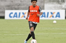 Romarinho do Corinthians durante treino realizado no CT Joaquim Grava 13/04/2013