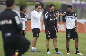 Durante o treino desta tarde no CT Joaquim Grava, no Parque Ecolgico do Tiete. O prximo jogo da equipe ser domingo, dia 21/04, contra o Atltico Sorocaba, no Pacaembu,, jogo vlido pelo Campeonato Paulista de 2013