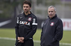 Durante o treino desta tarde no CT Joaquim Grava, no Parque Ecolgico do Tiete. O prximo jogo da equipe ser domingo, dia 21/04, contra o Atltico Sorocaba, no Pacaembu,, jogo vlido pelo Campeonato Paulista de 2013