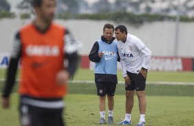 Durante o treino desta tarde no CT Joaquim Grava, no Parque Ecolgico do Tiete. O prximo jogo da equipe ser domingo, dia 21/04, contra o Atltico Sorocaba, no Pacaembu,, jogo vlido pelo Campeonato Paulista de 2013