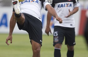 Durante o treino desta tarde no CT Joaquim Grava, no Parque Ecolgico do Tiete. O prximo jogo da equipe ser domingo, dia 21/04, contra o Atltico Sorocaba, no Pacaembu,, jogo vlido pelo Campeonato Paulista de 2013