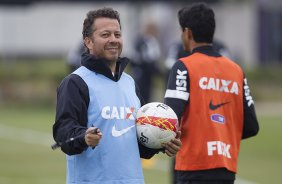 Durante o treino desta tarde no CT Joaquim Grava, no Parque Ecolgico do Tiete. O prximo jogo da equipe ser domingo, dia 21/04, contra o Atltico Sorocaba, no Pacaembu,, jogo vlido pelo Campeonato Paulista de 2013