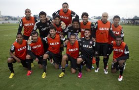 Durante o treino desta tarde no CT Joaquim Grava, no Parque Ecolgico do Tiete. O prximo jogo da equipe ser domingo, dia 21/04, contra o Atltico Sorocaba, no Pacaembu,, jogo vlido pelo Campeonato Paulista de 2013