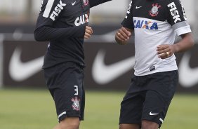 Durante o treino desta tarde no CT Joaquim Grava, no Parque Ecolgico do Tiete. O prximo jogo da equipe ser domingo, dia 21/04, contra o Atltico Sorocaba, no Pacaembu,, jogo vlido pelo Campeonato Paulista de 2013