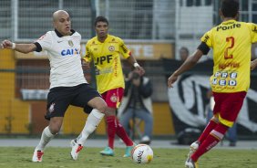 Durante a partida entre Corinthians x Atlético Sorocaba realizada esta tarde no estádio do Pacaembu, jogo válido pela 18ª rodada do Campeonato Paulista de 2013