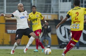 Durante a partida entre Corinthians x Atltico Sorocaba realizada esta tarde no estdio do Pacaembu, jogo vlido pela 18 rodada do Campeonato Paulista de 2013