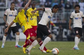 Durante a partida entre Corinthians x Atlético Sorocaba realizada esta tarde no estádio do Pacaembu, jogo válido pela 18ª rodada do Campeonato Paulista de 2013
