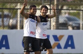 Durante o treino desta tarde no CT Joaquim Grava, no Parque Ecolgico do Tiete. O prximo jogo da equipe ser domingo, dia 29/04, contra a Ponte Preta, em Campinas, jogo vlido pelas semi-finais do Campeonato Paulista de 2013