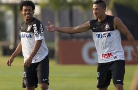 Durante o treino desta tarde no CT Joaquim Grava, no Parque Ecolgico do Tiete. O prximo jogo da equipe ser domingo, dia 29/04, contra a Ponte Preta, em Campinas, jogo vlido pelas semi-finais do Campeonato Paulista de 2013