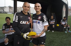 Durante o treino desta tarde no CT Joaquim Grava, no Parque Ecolgico do Tiete. O prximo jogo da equipe ser domingo, dia 29/04, contra a Ponte Preta, em Campinas, jogo vlido pelas semi-finais do Campeonato Paulista de 2013