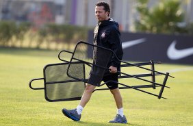 Durante o treino desta tarde no CT Joaquim Grava, no Parque Ecolgico do Tiete. O prximo jogo da equipe ser domingo, dia 29/04, contra a Ponte Preta, em Campinas, jogo vlido pelas semi-finais do Campeonato Paulista de 2013