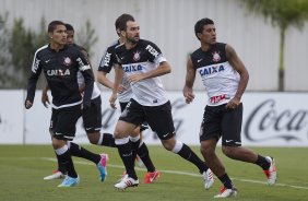 Durante o treino desta tarde no CT Joaquim Grava, no Parque Ecolgico do Tiete. O prximo jogo da equipe ser domingo, dia 29/04, contra a Ponte Preta, em Campinas, jogo vlido pelas semi-finais do Campeonato Paulista de 2013