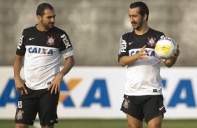 Durante o treino desta tarde no CT Joaquim Grava, no Parque Ecolgico do Tiete. O prximo jogo da equipe ser domingo, dia 29/04, contra a Ponte Preta, em Campinas, jogo vlido pelas semi-finais do Campeonato Paulista de 2013