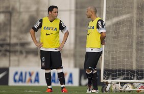 Durante o treino desta tarde no CT Joaquim Grava, no Parque Ecolgico do Tiete. O prximo jogo da equipe ser domingo, dia 29/04, contra a Ponte Preta, em Campinas, jogo vlido pelas semi-finais do Campeonato Paulista de 2013