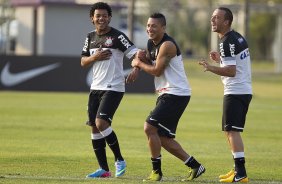 Durante o treino desta tarde no CT Joaquim Grava, no Parque Ecolgico do Tiete. O prximo jogo da equipe ser domingo, dia 29/04, contra a Ponte Preta, em Campinas, jogo vlido pelas semi-finais do Campeonato Paulista de 2013