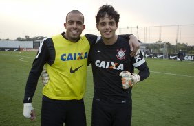 Durante o treino desta tarde no CT Joaquim Grava, no Parque Ecolgico do Tiete. O prximo jogo da equipe ser domingo, dia 29/04, contra a Ponte Preta, em Campinas, jogo vlido pelas semi-finais do Campeonato Paulista de 2013