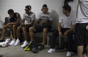 Nos vestiários antes da partida entre Ponte Preta x Corinthians realizada esta tarde no estádio Moisés Licarelli, em Campinas, jogo válido pelas oitavas de final do Campeonato Paulista de 2013