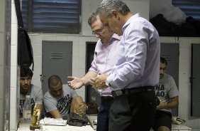 Nos vestiários antes da partida entre Ponte Preta x Corinthians realizada esta tarde no estádio Moisés Licarelli, em Campinas, jogo válido pelas oitavas de final do Campeonato Paulista de 2013