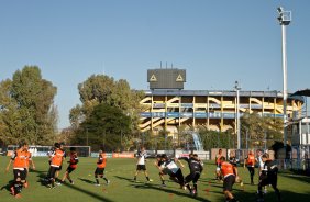 Jogadores durante Treino do Corinthians na Argentina realizado