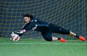 O goleiro Cassio durante Treino do Corinthians na Argentina realizado