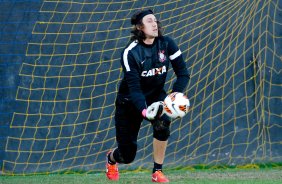 O goleiro Cassio durante Treino do Corinthians na Argentina realizado