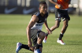 Durante o treino desta tarde no CT Joaquim Grava, no Parque Ecolgico do Tiete. O prximo jogo da equipe ser domingo, dia 05/05, contra o So Paulo, no Morumbi, jogo vlido pelas semi-finais do Campeonato Paulista de 2013