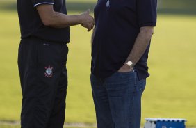 Durante o treino desta tarde no CT Joaquim Grava, no Parque Ecolgico do Tiete. O prximo jogo da equipe ser domingo, dia 05/05, contra o So Paulo, no Morumbi, jogo vlido pelas semi-finais do Campeonato Paulista de 2013