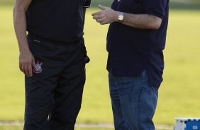 Durante o treino desta tarde no CT Joaquim Grava, no Parque Ecolgico do Tiete. O prximo jogo da equipe ser domingo, dia 05/05, contra o So Paulo, no Morumbi, jogo vlido pelas semi-finais do Campeonato Paulista de 2013