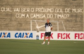 Durante o treino desta tarde no CT Joaquim Grava, no Parque Ecolgico do Tiete. O prximo jogo da equipe ser domingo, dia 05/05, contra o So Paulo, no Morumbi, jogo vlido pelas semi-finais do Campeonato Paulista de 2013