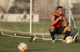 Durante o treino desta tarde no CT Joaquim Grava, no Parque Ecolgico do Tiete. O prximo jogo da equipe ser domingo, dia 05/05, contra o So Paulo, no Morumbi, jogo vlido pelas semi-finais do Campeonato Paulista de 2013