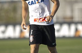 Durante o treino desta tarde no CT Joaquim Grava, no Parque Ecolgico do Tiete. O prximo jogo da equipe ser domingo, dia 05/05, contra o So Paulo, no Morumbi, jogo vlido pelas semi-finais do Campeonato Paulista de 2013