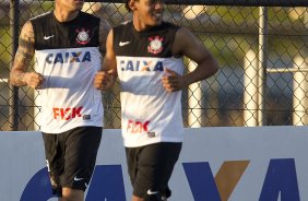 Durante o treino desta tarde no CT Joaquim Grava, no Parque Ecolgico do Tiete. O prximo jogo da equipe ser domingo, dia 05/05, contra o So Paulo, no Morumbi, jogo vlido pelas semi-finais do Campeonato Paulista de 2013
