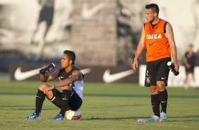 Durante o treino desta tarde no CT Joaquim Grava, no Parque Ecolgico do Tiete. O prximo jogo da equipe ser domingo, dia 05/05, contra o So Paulo, no Morumbi, jogo vlido pelas semi-finais do Campeonato Paulista de 2013