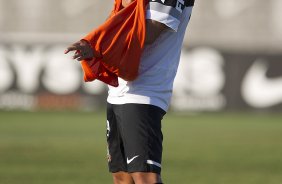 Durante o treino desta tarde no CT Joaquim Grava, no Parque Ecolgico do Tiete. O prximo jogo da equipe ser domingo, dia 05/05, contra o So Paulo, no Morumbi, jogo vlido pelas semi-finais do Campeonato Paulista de 2013