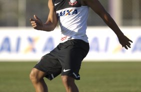 Durante o treino desta tarde no CT Joaquim Grava, no Parque Ecolgico do Tiete. O prximo jogo da equipe ser domingo, dia 05/05, contra o So Paulo, no Morumbi, jogo vlido pelas semi-finais do Campeonato Paulista de 2013