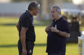 Durante o treino desta tarde no CT Joaquim Grava, no Parque Ecolgico do Tiete. O prximo jogo da equipe ser domingo, dia 05/05, contra o So Paulo, no Morumbi, jogo vlido pelas semi-finais do Campeonato Paulista de 2013