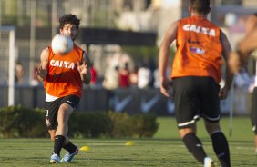 Durante o treino desta tarde no CT Joaquim Grava, no Parque Ecolgico do Tiete. O prximo jogo da equipe ser domingo, dia 05/05, contra o So Paulo, no Morumbi, jogo vlido pelas semi-finais do Campeonato Paulista de 2013