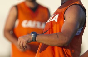 Durante o treino desta tarde no CT Joaquim Grava, no Parque Ecolgico do Tiete. O prximo jogo da equipe ser domingo, dia 05/05, contra o So Paulo, no Morumbi, jogo vlido pelas semi-finais do Campeonato Paulista de 2013