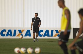 Durante o treino desta tarde no CT Joaquim Grava, no Parque Ecolgico do Tiete. O prximo jogo da equipe ser domingo, dia 05/05, contra o So Paulo, no Morumbi, jogo vlido pelas semi-finais do Campeonato Paulista de 2013