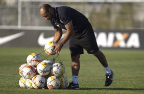 Durante o treino desta tarde no CT Joaquim Grava, no Parque Ecolgico do Tiete. O prximo jogo da equipe ser domingo, dia 05/05, contra o So Paulo, no Morumbi, jogo vlido pelas semi-finais do Campeonato Paulista de 2013