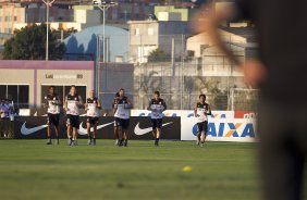 Durante o treino desta tarde no CT Joaquim Grava, no Parque Ecolgico do Tiete. O prximo jogo da equipe ser domingo, dia 05/05, contra o So Paulo, no Morumbi, jogo vlido pelas semi-finais do Campeonato Paulista de 2013